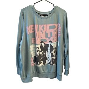 New Kids on the Block Graphic Sweater - Bluish green, Torrid size 3